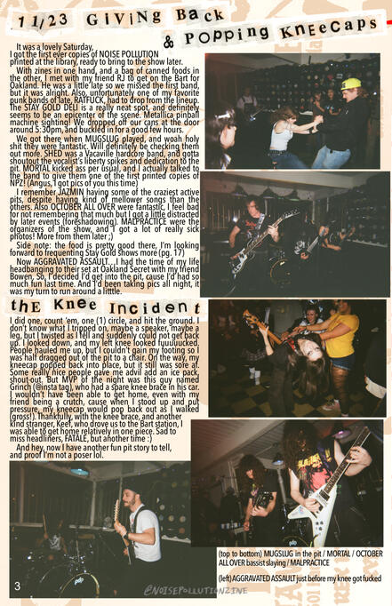 3 - 11/23 GIVING BACK &amp; POPPING KNEE CAPS