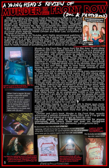 5 - MURDER IN THE FRONT ROW!